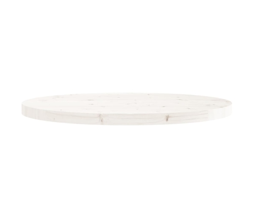 Tablero de mesa redondo madera maciza de pino blanco Ø70x3 cm