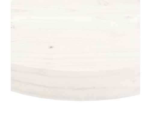 Tablero de mesa redondo madera maciza de pino blanco Ø70x3 cm