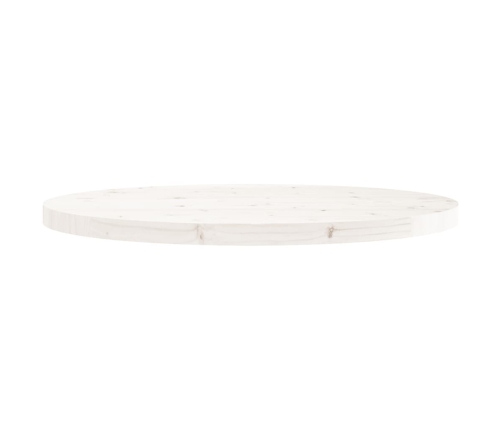 Tablero de mesa redondo madera maciza de pino blanco Ø80x3 cm