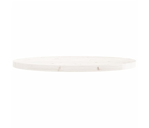 Tablero de mesa redondo madera maciza de pino blanco Ø90x3 cm