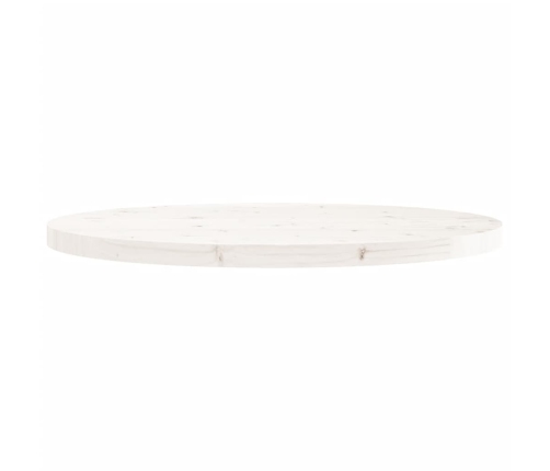 Tablero de mesa redondo madera maciza de pino blanco Ø90x3 cm