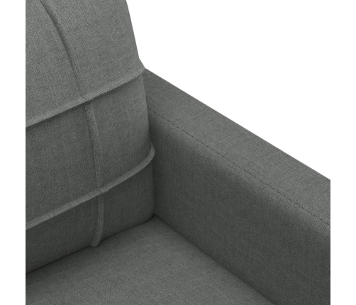 Sillón de tela gris oscuro 60 cm