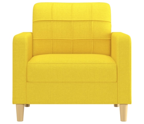 Sillón de tela amarillo claro 60 cm