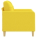 Sillón de tela amarillo claro 60 cm