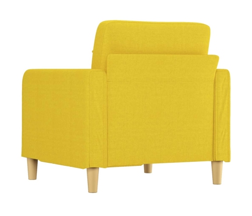 Sillón de tela amarillo claro 60 cm