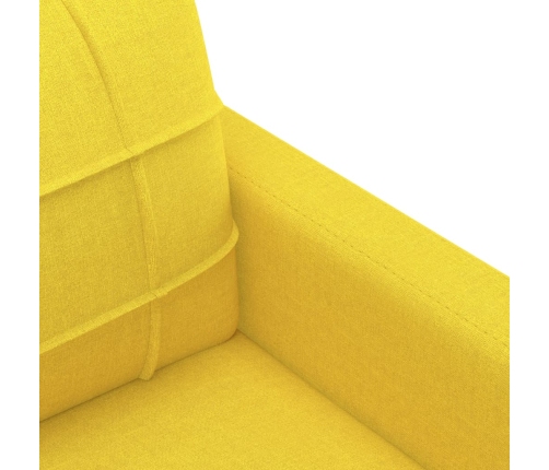 Sillón de tela amarillo claro 60 cm