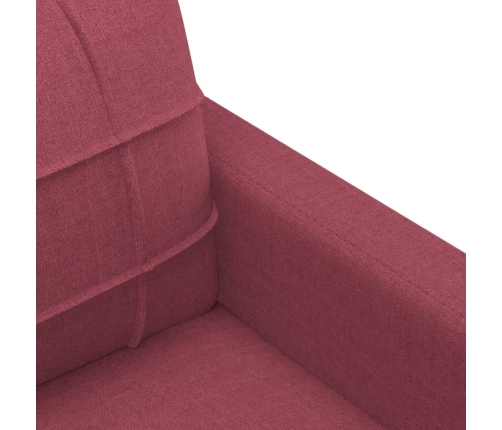 Sillón de tela rojo tinto 60 cm