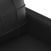 Sillón cuero sintético negro 60 cm