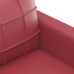 Sillón cuero sintético rojo tinto 60 cm