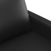 Sillón cuero sintético negro 60 cm