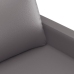 Sillón cuero sintético gris 60 cm