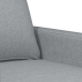 vidaXL Sillón de tela gris claro 60 cm