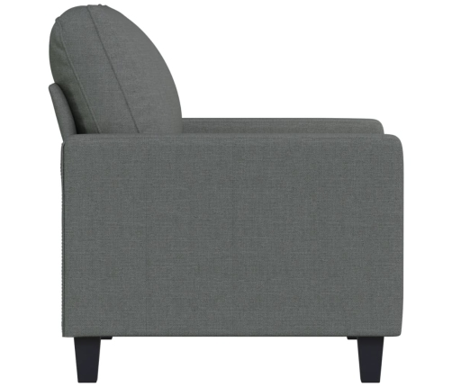 Sillón de tela gris oscuro 60 cm