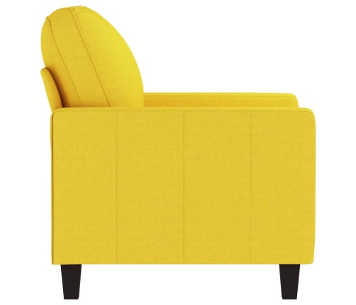 Sillón de tela amarillo claro 60 cm