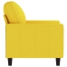 Sillón de tela amarillo claro 60 cm