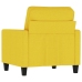 Sillón de tela amarillo claro 60 cm