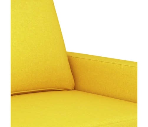 Sillón de tela amarillo claro 60 cm