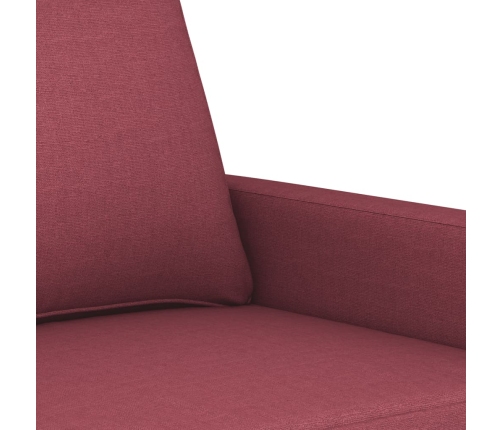 Sillón de tela rojo tinto 60 cm