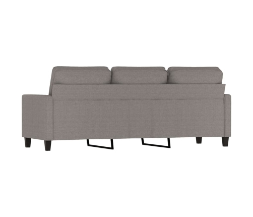 Sofá de 3 plazas de tela gris taupe 180 cm