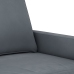 Sillón de terciopelo gris oscuro 60 cm