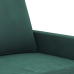 Sillón de terciopelo verde oscuro 60 cm