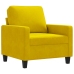 vidaXL Sillón de terciopelo amarillo 60 cm