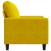 vidaXL Sillón de terciopelo amarillo 60 cm