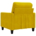 vidaXL Sillón de terciopelo amarillo 60 cm