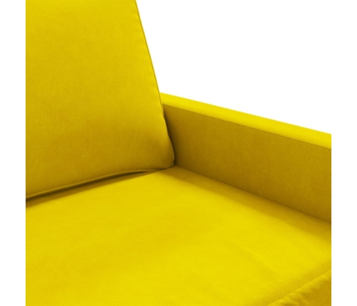 vidaXL Sillón de terciopelo amarillo 60 cm