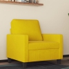 vidaXL Sillón de terciopelo amarillo 60 cm