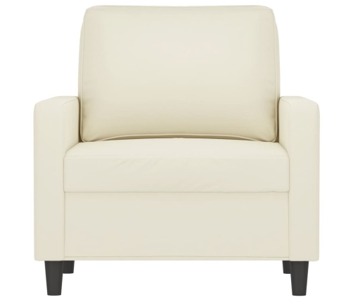 vidaXL Sillón de terciopelo color crema 60 cm