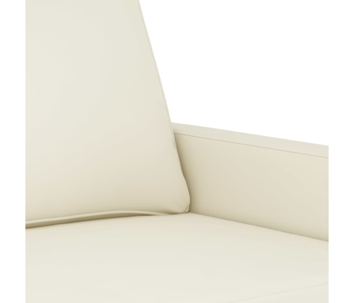 vidaXL Sillón de terciopelo color crema 60 cm