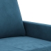 Sillón de terciopelo azul 60 cm