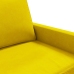 Sofá de 2 plazas terciopelo amarillo 120 cm