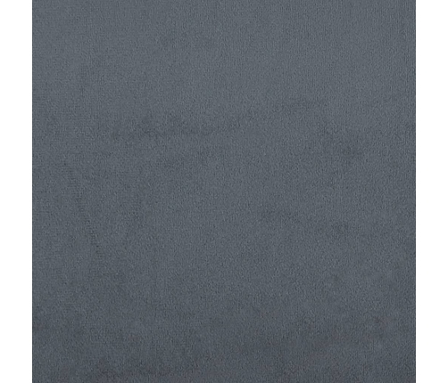 Sofá de 2 plazas de terciopelo gris oscuro 140 cm