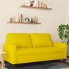 Sofá de 2 plazas terciopelo amarillo 140 cm