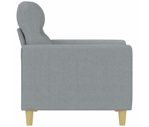 Sillón de tela gris claro 60 cm