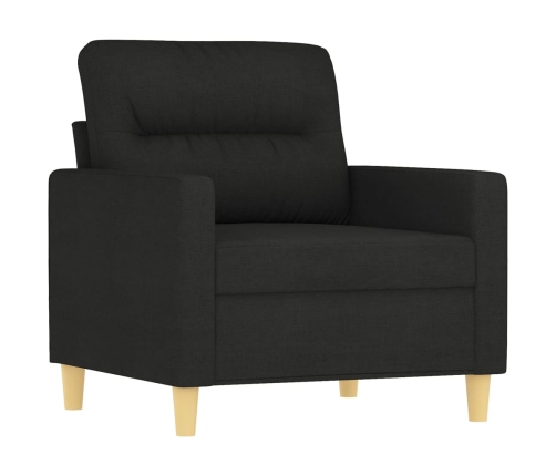 Sillón de tela negro 60 cm