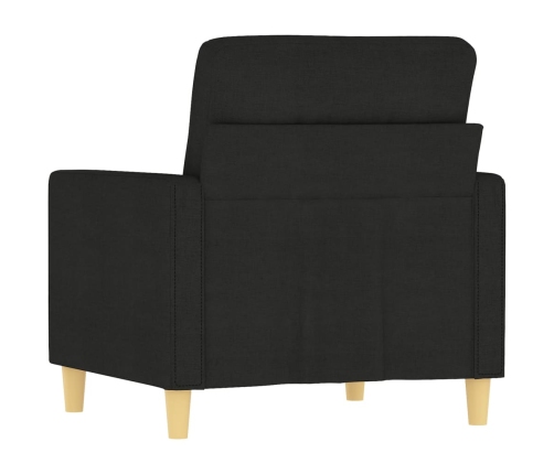 Sillón de tela negro 60 cm