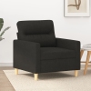 Sillón de tela negro 60 cm