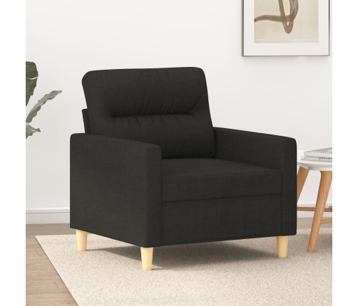 Sillón de tela negro 60 cm