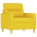 Sillón de tela amarillo claro 60 cm