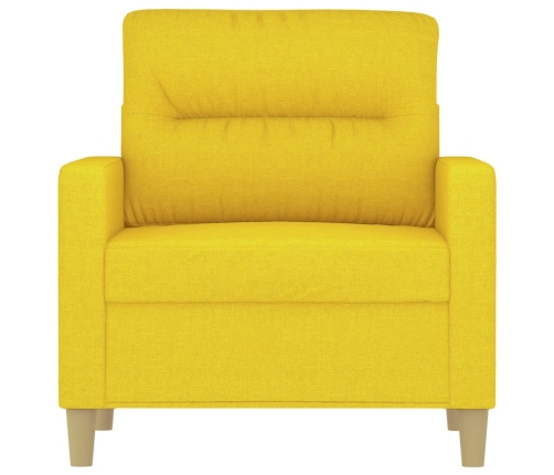 Sillón de tela amarillo claro 60 cm