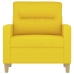 Sillón de tela amarillo claro 60 cm