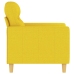 Sillón de tela amarillo claro 60 cm