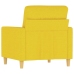 Sillón de tela amarillo claro 60 cm