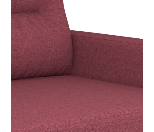 Sillón de tela rojo tinto 60 cm