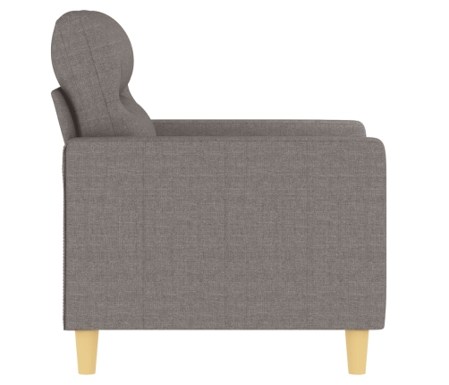 Sillón de tela gris taupé 60 cm