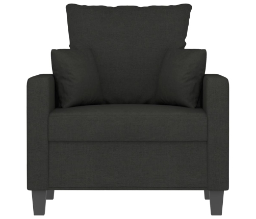 vidaXL Sillón de tela negro 60 cm