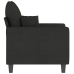 vidaXL Sillón de tela negro 60 cm